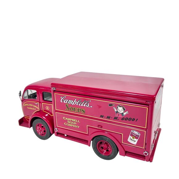 Danbury Mint 1950’s Campbell’s Soup Delivery Truck 1/24 Scale 1998 Red Diecast - Picture 2 of 16